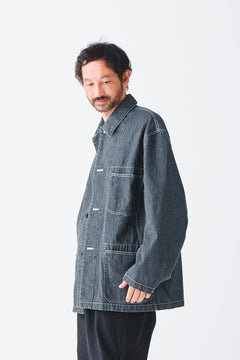 画像をギャラリービューアに読み込む, sus-sous cover-all / 10oz DENIM (BLACK)