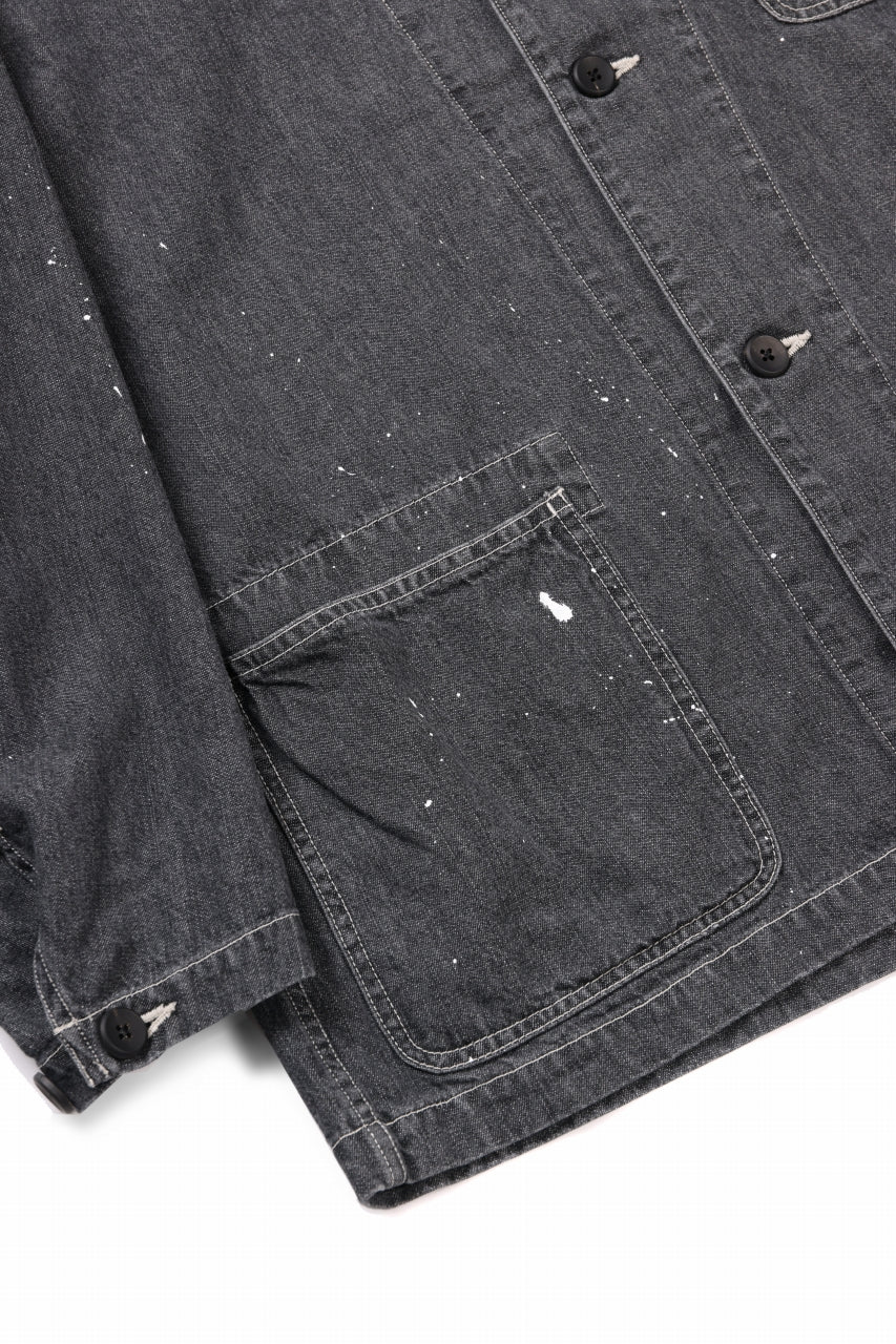 画像をギャラリービューアに読み込む, sus-sous cover-all / 10oz DENIM (BLACK)