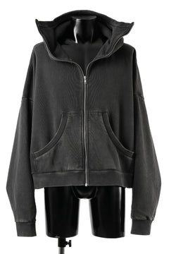 画像をギャラリービューアに読み込む, entire studios FULL ZIP SWEAT PARKA (WASHED BLACK)