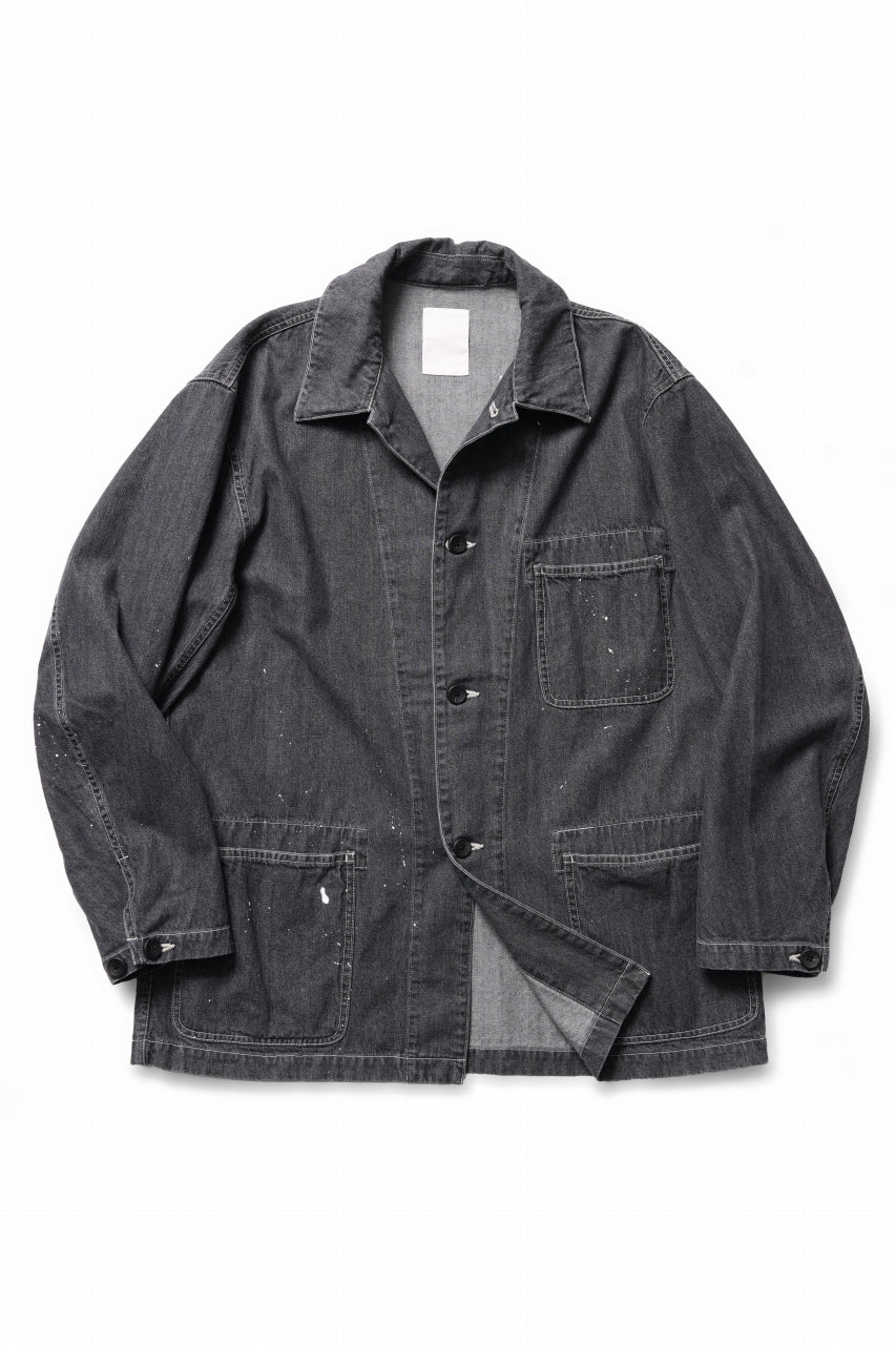 画像をギャラリービューアに読み込む, sus-sous cover-all / 10oz DENIM (BLACK)