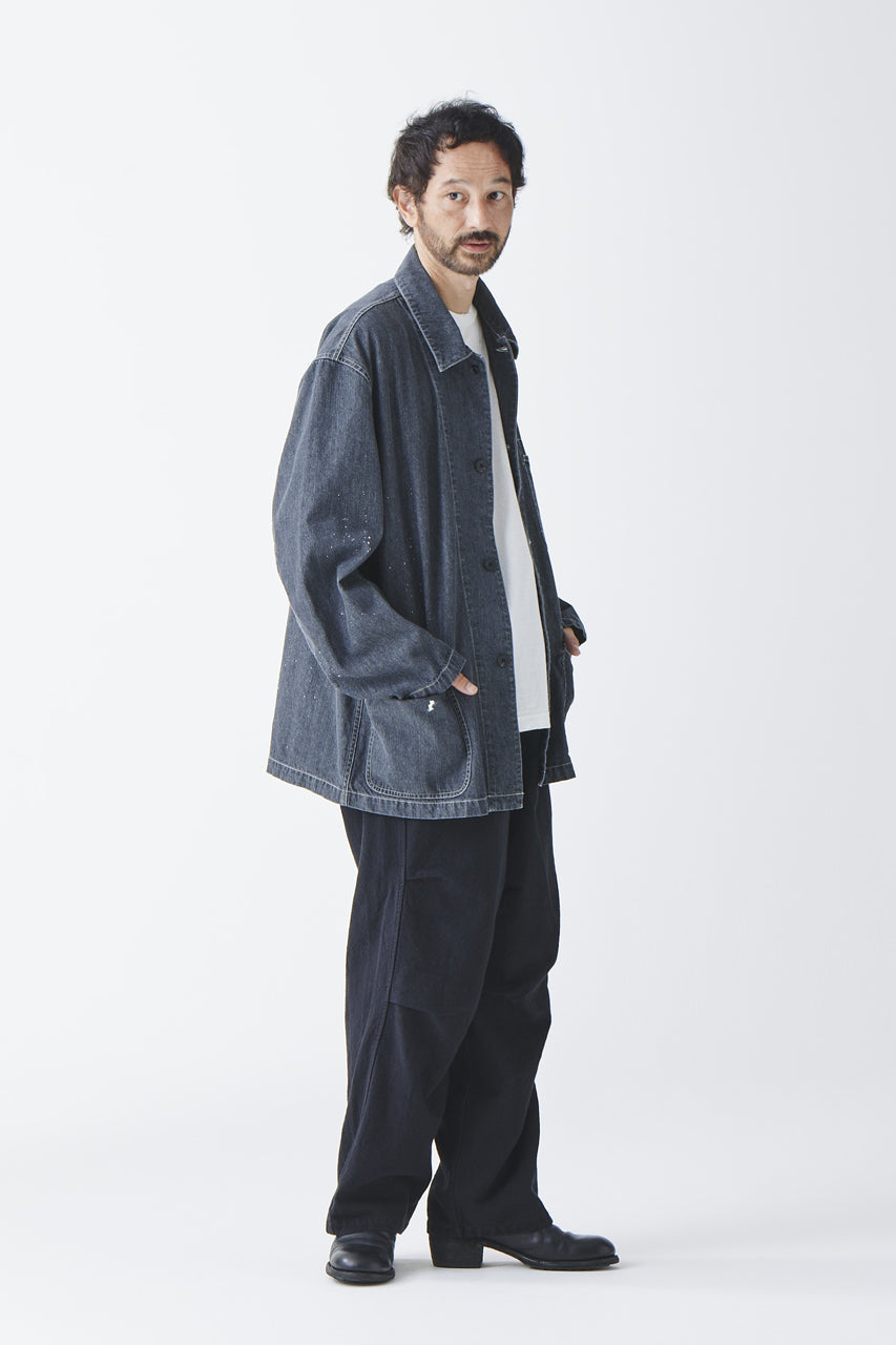画像をギャラリービューアに読み込む, sus-sous cover-all / 10oz DENIM (BLACK)
