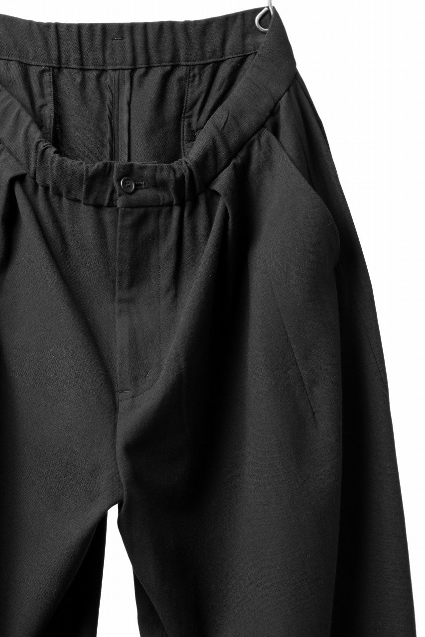 CAPERTICA BALLOON PANTS / BARATHEA CLOTH (BLACK)