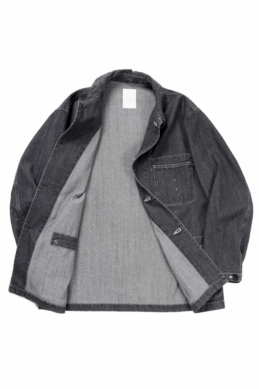 画像をギャラリービューアに読み込む, sus-sous cover-all / 10oz DENIM (BLACK)