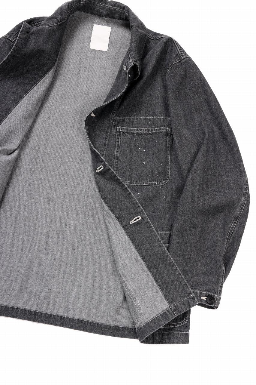 画像をギャラリービューアに読み込む, sus-sous cover-all / 10oz DENIM (BLACK)