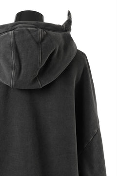 画像をギャラリービューアに読み込む, entire studios FULL ZIP SWEAT PARKA (WASHED BLACK)