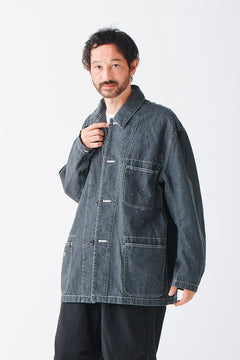 画像をギャラリービューアに読み込む, sus-sous cover-all / 10oz DENIM (BLACK)