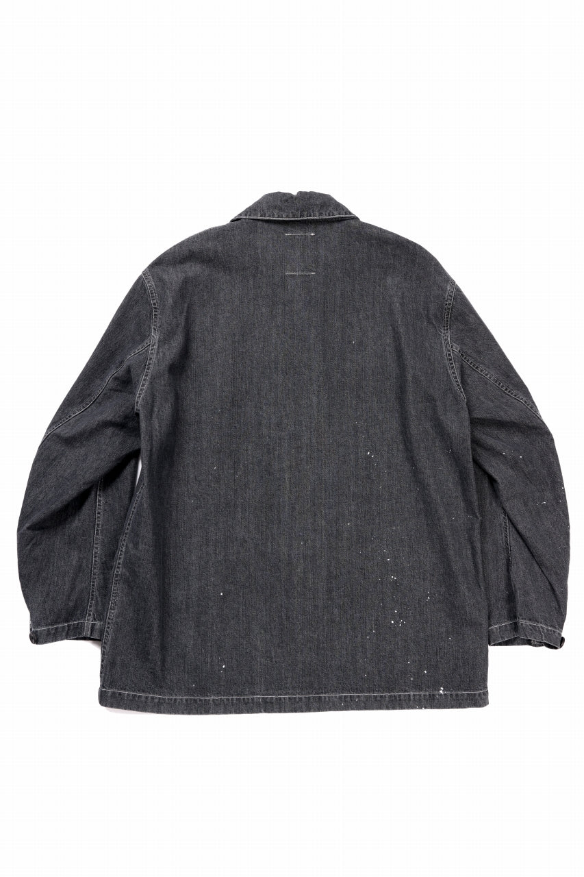 sus-sous cover-all / 10oz DENIM (BLACK)