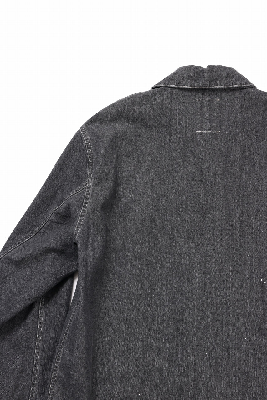 sus-sous cover-all / 10oz DENIM (BLACK)