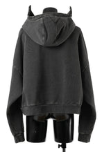 画像をギャラリービューアに読み込む, entire studios FULL ZIP SWEAT PARKA (WASHED BLACK)