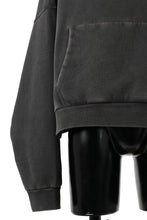 Load image into Gallery viewer, entire studios HEAVY HOOD SWEAT PULLOVER (WASHED BLACK)