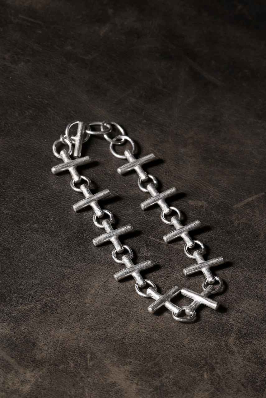 Load image into Gallery viewer, m.a+ cross multiple silver cross bracelet / AB+++ AG (SILVER)