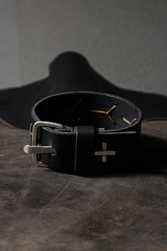 Load image into Gallery viewer, m.a+ cross stitched med wrist band / A-F8E1 GR 3,0 (BLACK)