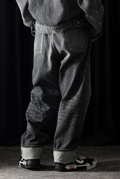 Load image into Gallery viewer, Y's for men x MASSES DENIM PANTS / HAND WASH 14.0oz BAUMWOLLE (BLACK)