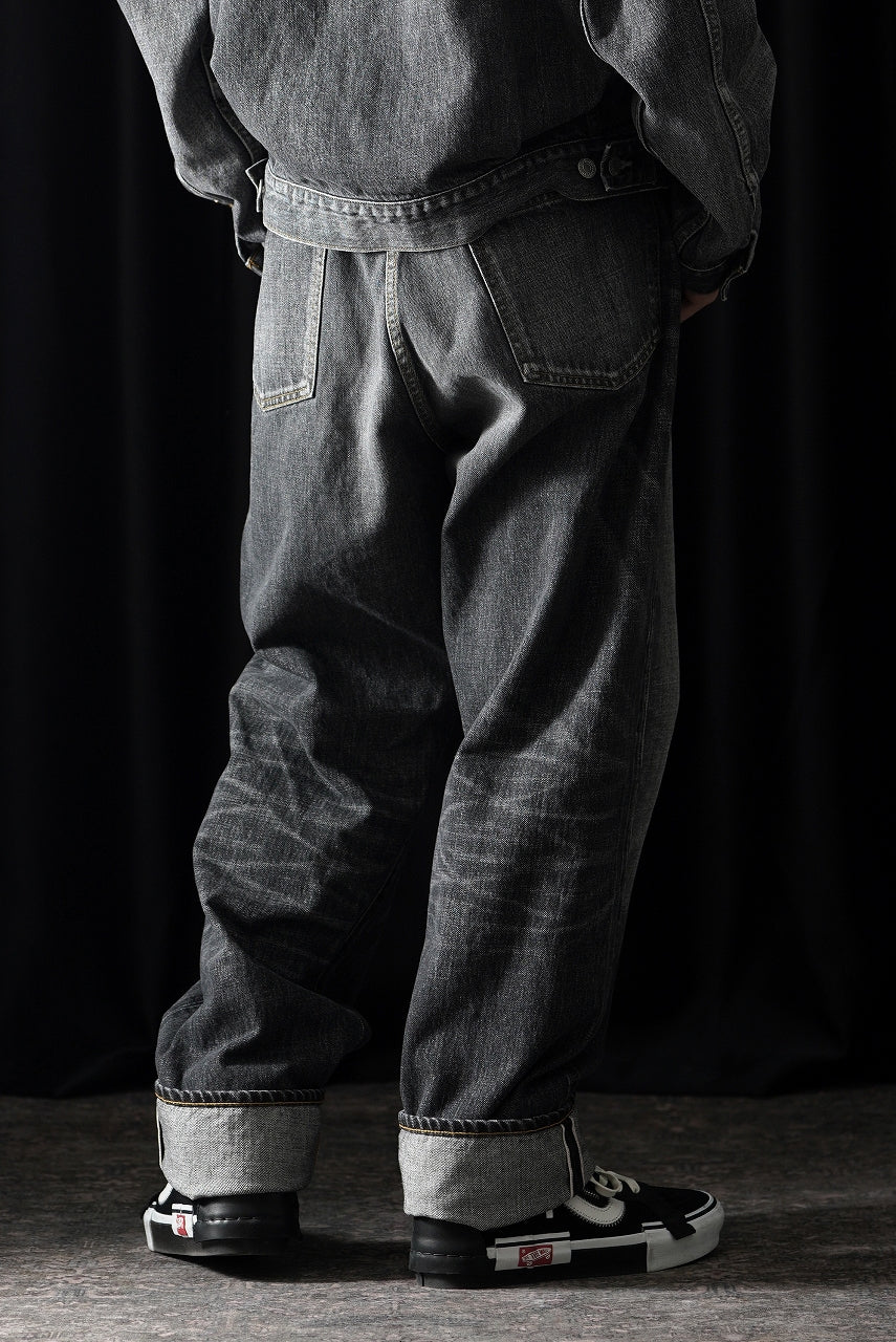 Load image into Gallery viewer, Y's for men x MASSES DENIM PANTS / HAND WASH 14.0oz BAUMWOLLE (BLACK)