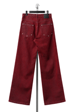 画像をギャラリービューアに読み込む, LITTLEBIG Flocked Denim Pants (RED)