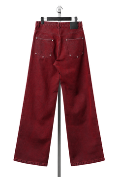 画像をギャラリービューアに読み込む, LITTLEBIG Flocked Denim Pants (RED)