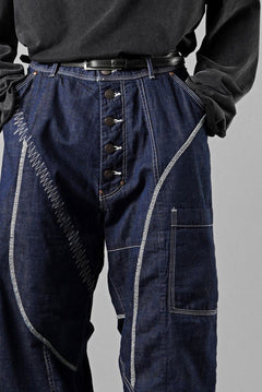 画像をギャラリービューアに読み込む, YUTA MATSUOKA craft pants / military denim (indigo blue)