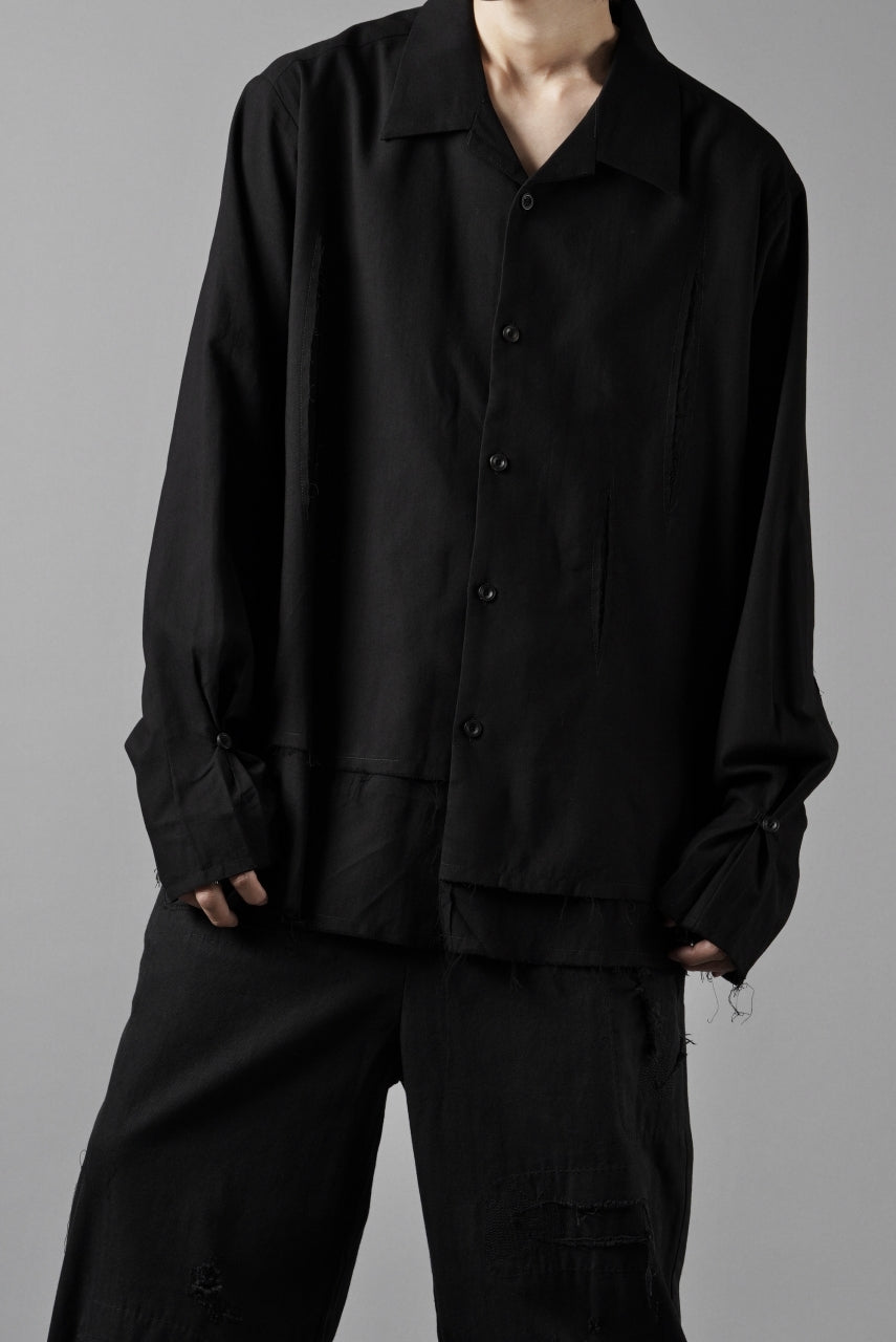 Professor.E LAYERED SHIRT (BLACK)