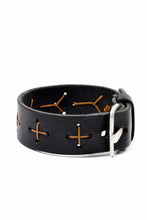 Load image into Gallery viewer, m.a+ cross stitched med wrist band / A-F8E1 GR 3,0 (BLACK)