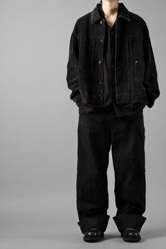 画像をギャラリービューアに読み込む, Professor.E AGED CORDUROY JACKET (AGED BLACK)