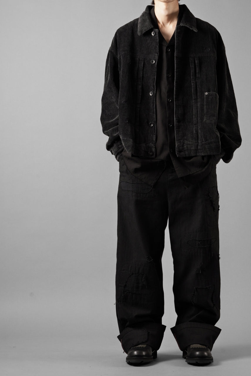 画像をギャラリービューアに読み込む, Professor.E AGED CORDUROY JACKET (AGED BLACK)