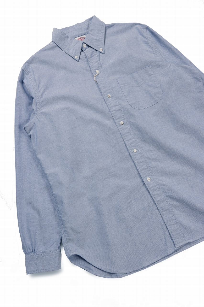 画像をギャラリービューアに読み込む, FULLCOUNT Limited GOOD OLD B.D. SHIRT / SUVIN COTTON OXFORD (BLUE)