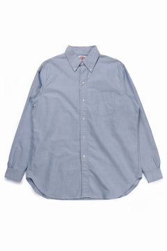 画像をギャラリービューアに読み込む, FULLCOUNT Limited GOOD OLD B.D. SHIRT / SUVIN COTTON OXFORD (BLUE)