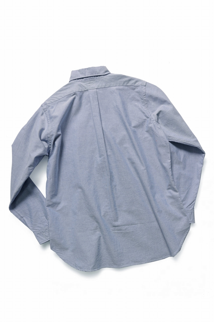 画像をギャラリービューアに読み込む, FULLCOUNT Limited GOOD OLD B.D. SHIRT / SUVIN COTTON OXFORD (BLUE)