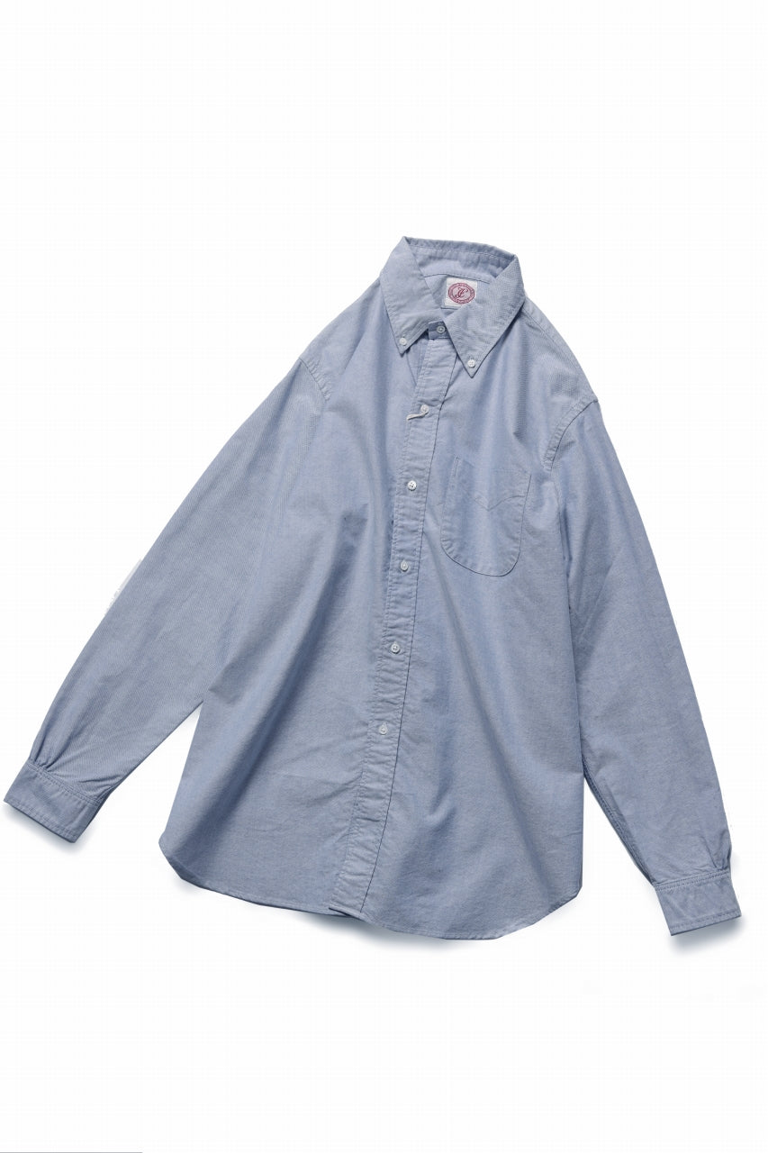 画像をギャラリービューアに読み込む, FULLCOUNT Limited GOOD OLD B.D. SHIRT / SUVIN COTTON OXFORD (BLUE)