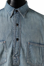 画像をギャラリービューアに読み込む, FULLCOUNT WORKING PULLOVER SHIRT / 8oz COTTON LINEN DENIM (INDIGO)