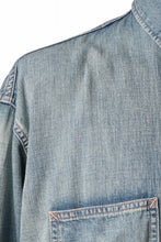 画像をギャラリービューアに読み込む, FULLCOUNT WORKING PULLOVER SHIRT / 8oz COTTON LINEN DENIM (INDIGO)