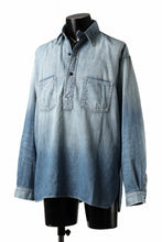 画像をギャラリービューアに読み込む, FULLCOUNT WORKING PULLOVER SHIRT / 8oz COTTON LINEN DENIM (INDIGO)