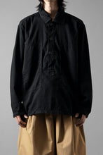 画像をギャラリービューアに読み込む, FULLCOUNT 4097-1 US Army Black Black Denim Pullover Shirt (Black)