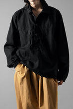 画像をギャラリービューアに読み込む, FULLCOUNT 4097-1 US Army Black Black Denim Pullover Shirt (Black)