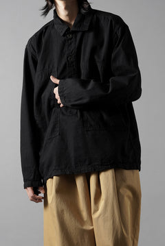画像をギャラリービューアに読み込む, FULLCOUNT 4097-1 US Army Black Black Denim Pullover Shirt (Black)