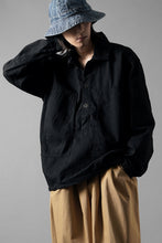 画像をギャラリービューアに読み込む, FULLCOUNT 4097-1 US Army Black Black Denim Pullover Shirt (Black)