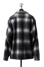 画像をギャラリービューアに読み込む, FULLCOUNT OPEN COLLAR SHIRT / SHAGGY OMBRE CHECK (BLACK)