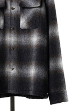 画像をギャラリービューアに読み込む, FULLCOUNT OPEN COLLAR SHIRT / SHAGGY OMBRE CHECK (BLACK)