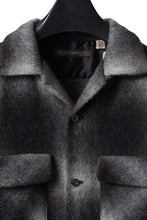 画像をギャラリービューアに読み込む, FULLCOUNT OPEN COLLAR SHIRT / SHAGGY OMBRE CHECK (BLACK)