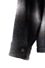 画像をギャラリービューアに読み込む, FULLCOUNT OPEN COLLAR SHIRT / SHAGGY OMBRE CHECK (BLACK)