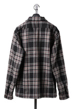 画像をギャラリービューアに読み込む, FULLCOUNT OPEN COLLAR SHIRT / WOOL TWILL TARTAN CHECK (BLACK)