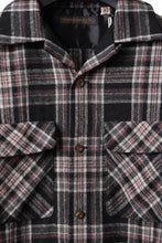 画像をギャラリービューアに読み込む, FULLCOUNT OPEN COLLAR SHIRT / WOOL TWILL TARTAN CHECK (BLACK)