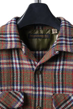 画像をギャラリービューアに読み込む, FULLCOUNT OPEN COLLAR SHIRT / WOOL TWILL TARTAN CHECK (KHAKI)