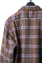 画像をギャラリービューアに読み込む, FULLCOUNT OPEN COLLAR SHIRT / WOOL TWILL TARTAN CHECK (KHAKI)