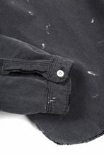 Load image into Gallery viewer, FULLCOUNT SELVEDGE CHAMBRAY PULLOVER SHIRT - AGING (BLACK)