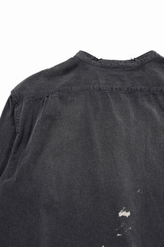 Load image into Gallery viewer, FULLCOUNT SELVEDGE CHAMBRAY PULLOVER SHIRT - AGING (BLACK)