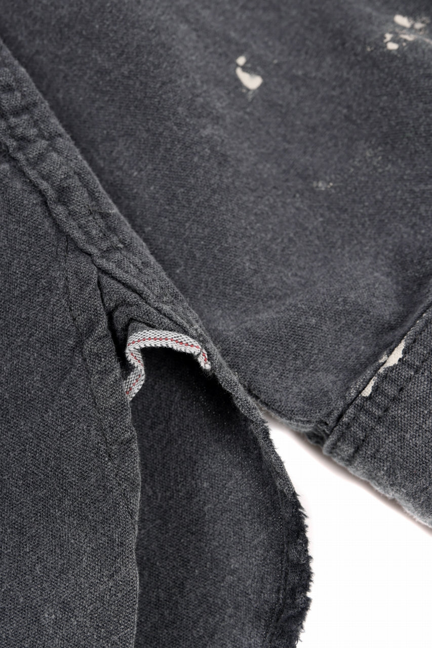 Load image into Gallery viewer, FULLCOUNT SELVEDGE CHAMBRAY PULLOVER SHIRT - AGING (BLACK)