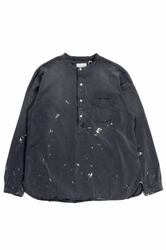 Load image into Gallery viewer, FULLCOUNT SELVEDGE CHAMBRAY PULLOVER SHIRT - AGING (BLACK)