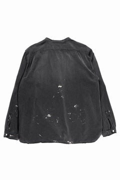 Load image into Gallery viewer, FULLCOUNT SELVEDGE CHAMBRAY PULLOVER SHIRT - AGING (BLACK)