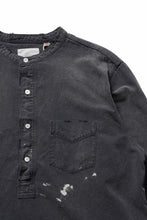 Load image into Gallery viewer, FULLCOUNT SELVEDGE CHAMBRAY PULLOVER SHIRT - AGING (BLACK)